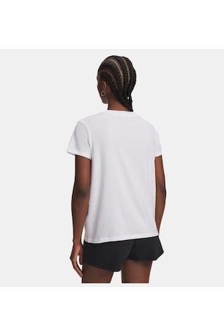 Under Armour Rival Core Short Sleeve Kadın T-shirt-32777 Beyaz