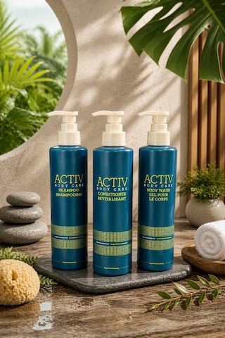Actıv Body Care Mavi Ambalajlı Canlandırıcı Ve Nemlendirici 3 Lü Bakım Seti - Şampuan + Saç Kremi + Duş Jeli