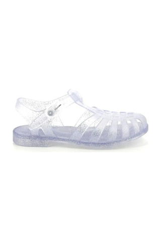 Meduse Sunmif Mat Argent Paillete - Mat Şeffaf Kadın Sandalet-7983 Mat Şeffaf