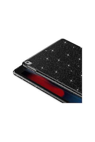 Apsuwa Apple Uyumlu iPad  Pro 10.5 7.nesil Kılıf Koton Simli Silikon + Ekran Koruyucu