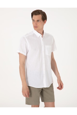 Pierre Cardin Erkek Beyaz Gömlek Kısa Kollu 50303287-vr013 Beyaz