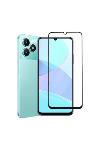 Forzacase Realme C51 İle Uyumlu Çerçeveli Tam Kaplayan Temperli Ekran Koruyucu - Fc003