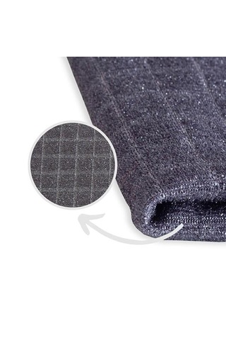 Tarix Mikrofiber Zor Kir Bezi Kare Desenli Ve Simli 40 x 40 CM