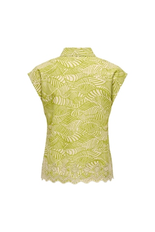 Onllou Lıfe Emb S/s Shırt Ptm Açık Yeşil Renk