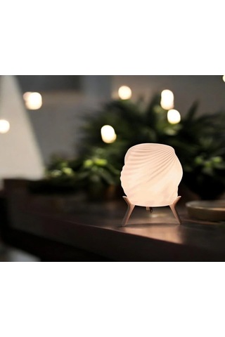 Vintage Gece Masa Lambası , Bohem Ev Dekorasyon , Dekoratif Abajur - Trendi Beyaz Çok Renkli