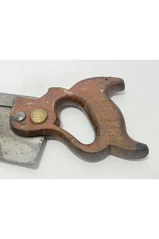Antika İngiliz Ahşap Testere 37,5cm 002