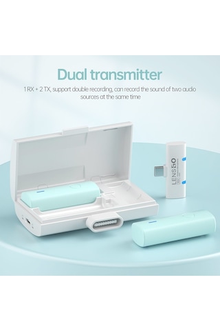 Lensgo 518c 5 Renkli Kablosuz Yaka Mikrofonu Type-c