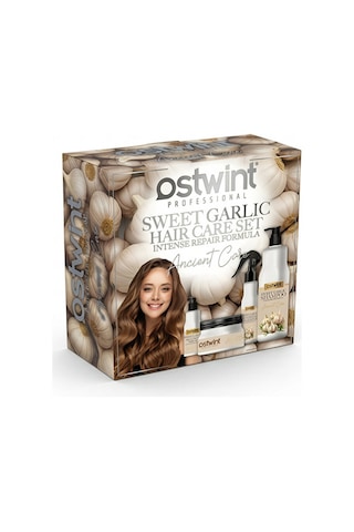 Sweet Garlic Sarımsak Özlü 4'lü Profesyonel Saç Bakım Seti Yoğun Onarıcı Bakım Formülü