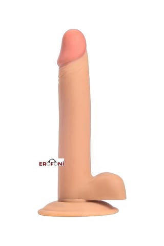 Erofoni Ultra Süper Realistik 21 CM Vantuzlu İnce Yapılı Anal Yapay Dildo Penis﻿﻿