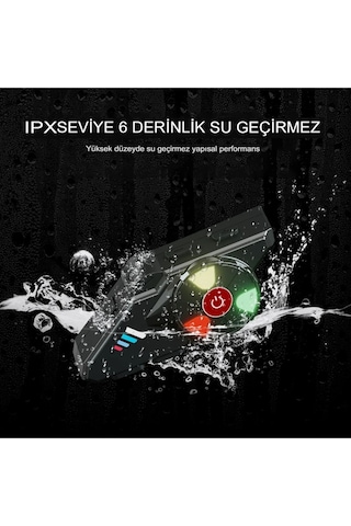 Tek Bağlantı Bluetooth 5.3 Motosiklet Kask Kulaklık Rgb Işık 1.000 Mah Su Geçirmez Ses Asistan