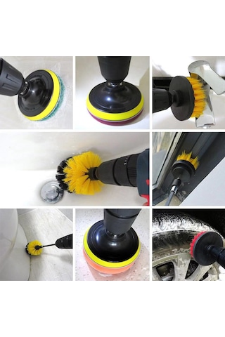 27 Adet Araba Temizleme Fırçaları Parlatma Pedleri E23563