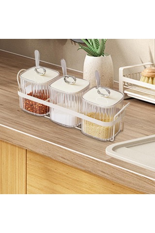 Suntek Magideal Mutfak Kapaklı Pp Baharat Kutuları