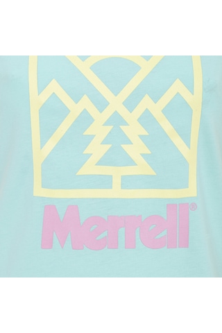 Merrell Merrell Tişört Scene F Tee Kadın Günlük Giyim Mavi 18301 Turkuaz