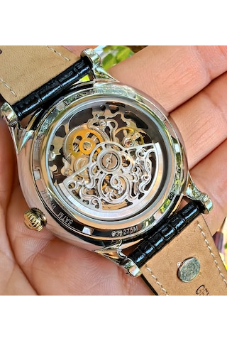 Raymond Star Serisi Otomatik Erkek Kol Saati Gold - Gümüş