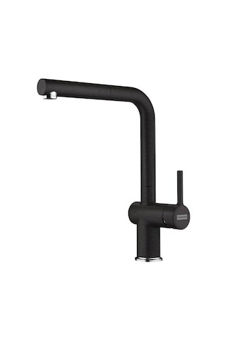 Franke Ubg 610-56 Granit Nero Evye, Active Plus Doccıa 2.0 Spiralli, Nero Armatür Siyah