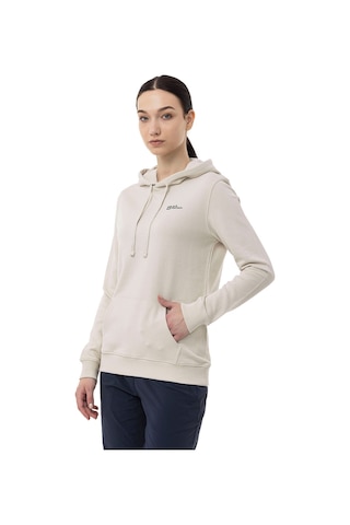 Jack Wolfskin Jack Wolfskın Kadın Sweatshırt Alice Hoody Krem Kapüşonlu Krem Krem