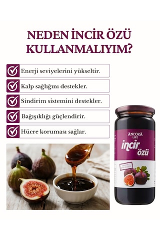 İncir Özü Şeker İlavesiz Soğuk Sıkım 640 G