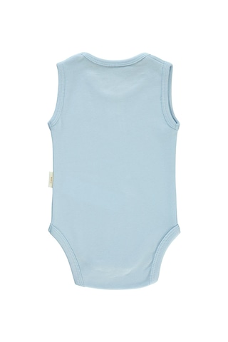 Civil Baby Bebek Organik Çıtçıtlı Badi 0-18 Ay Mavi