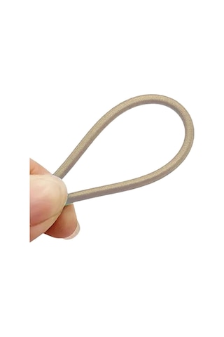 Bej Renk 5 Metre 2 Mm Yuvarlak Lastik
