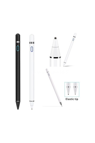 Neevoyu Beyaz Universal Kalem: 1.45mm Esnek Bakır Uçlu, İos/android/windows Uyumlu, 30 Dakika Otomatik Kapatma, Çizim Ve Yazma İçin Hassas Dokunmatik Kalem