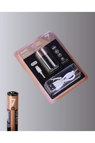 Usb Typec Şarjlı Aaa Lityum Pil 1000+ Şarj Döngüsü İle Uzun Ömür