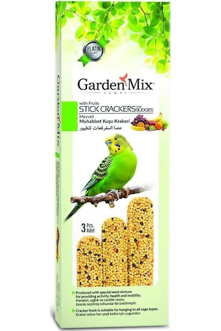 Gardenmix Meyveli Muhabbet Kuşu Krakeri 3 Adet 120 Gr