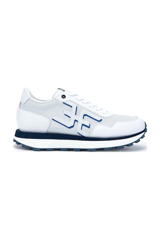 Fabi Erkek Hakiki Deri Beyaz/mavi Sneakers & Spor Ayakkabı 510 Fu0876b Erk Ayk Y24 Bıanco/blu Çok Renkli
