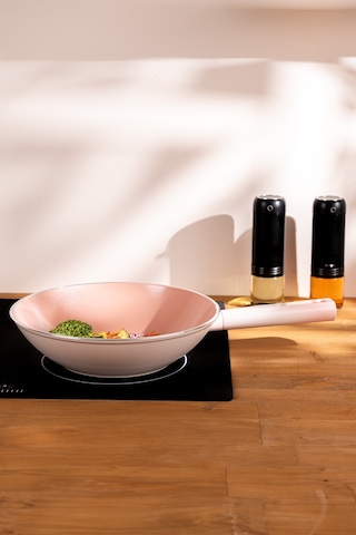 Emsan Swiss Crystal Wok Tava 28 CM Pembe