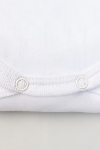 Lilabio %100 Organik Pamuk 3'lü Uzun Kollu Bebek Body Beyaz
