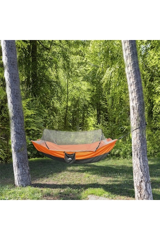 North Pacific Cibinlikli Hamak - Turuncu Siyah - Turuncu