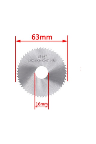 Geeroyoo 63mm Çelik Testere Bıçağı - İnce Ahşap Ve Plastik Kesme İçin 2'li Set, Dıy Model Yapımı
