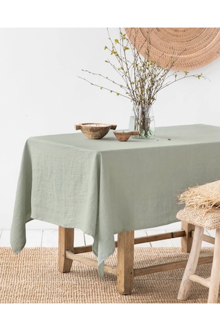Premium Masa Örtüsü Adaçayı Yeşili