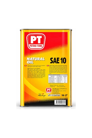 Petro Time SAE 10 Motor Yağı 16 L