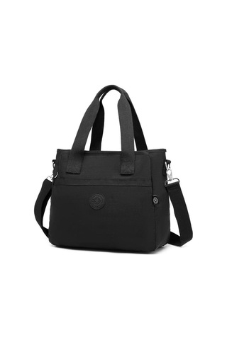 Smart Bags Omuz Askılı Kadın Çantası Krinkıl Kumaş 53310 Siyah