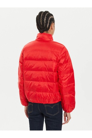 Levi's Oversize Kısa Şişme Kadın Mont - Günlük Minimalist Kırmızı