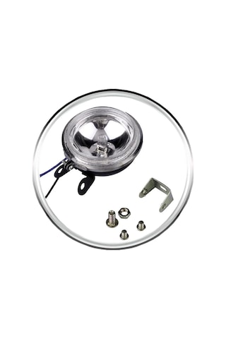 Carub Sis Lambası H3 12V 4300K Beyaz Camlı Küçük Yuvarlak Oben Ampullü Sağ Sol Takım 9 Cm BR3016001