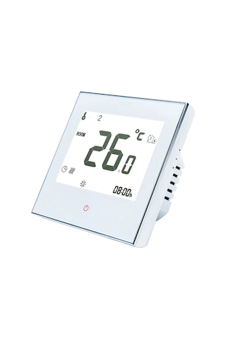 Moveevo Bht-1000-gb Beyaz Radyant Isıtma Termostati, 5+1+1 Günlük Programlama, Akıllı Dokunmatik Kontrol, Wifi Olmadan