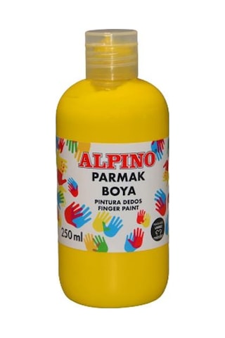 Alpino Parmak Boyası Kırmızı Mavi Yeşil Sarı 250ml Set