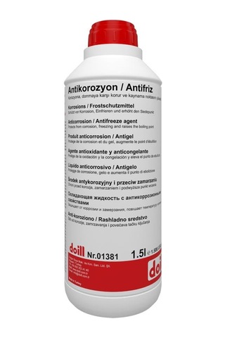 55 / -56 Derece Hazır Karışım 1.5 Litre Kırmızı Organik Antifriz - G12 Üretim Yılı: 2026 Çok Renkli