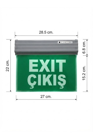 Selda Elektrik Sg055 Çift Yönlü Acil Yönlendirme Armatürü Exit Çıkış Sıva Altı Alçı Montaj Malzemeli