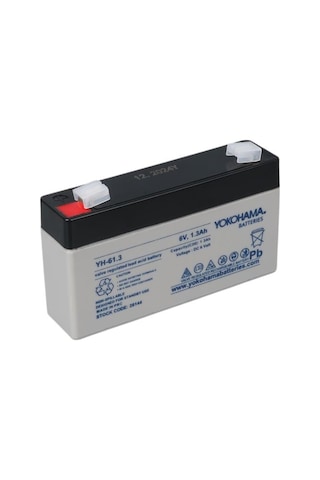 Yokohama Yh-61.3 6 Volt - 1.3 Amper Akü 98x25x52 Mm Çok Renkli