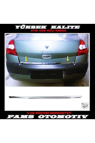 Renault Megane 2 Krom Bagaj Alt Çıta 2002-2009 P. Çelik Sedan