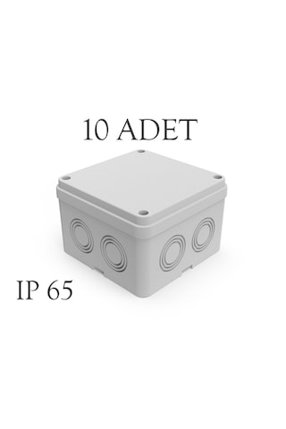 Mutlusan 110x110x74 Sıva Üstü 8 Çıkışlı Termoplastik Buat Ip 65 10 Adet
