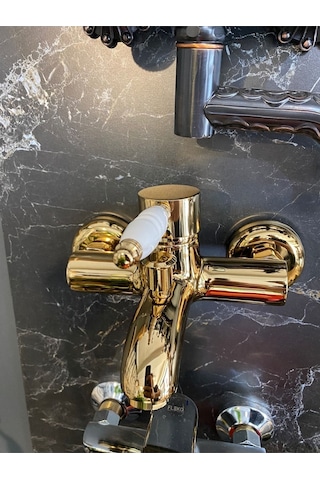 İsaoğlu Yapı Gold Banyo Bataryası Duş Musluğu