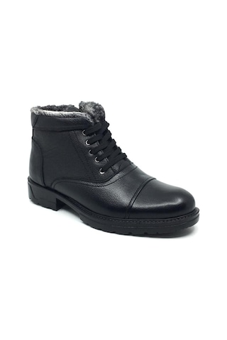 Taşpınar %100 Deri Erkek Günlük Kışlık Kürklü Fermuarlı Bot 40-44