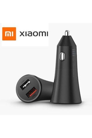 Xiaomi Mi Çift Usb 37W Hızlı Şarj Destekli Araç Şarj Cihazı Siyah