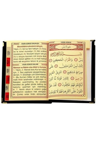 10 Adet - Kadife Kaplı Yasin Kitabı - Çanta Boy - Isim B N11.5043