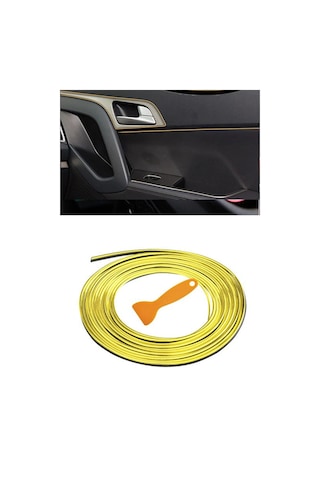Trim Fitil Gold Yeni Nesil Araç Içi Ip Şerit Balık Sırtı Nikelajlı 5 Metre