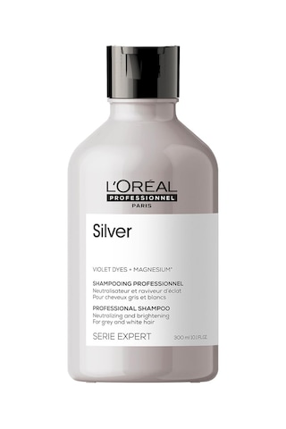 L'oréal Professionnel Paris Serie Expert Silver Çok Açık Sarı, Gri Ve Beyaz Saçlar Için Renk Dengeleyici Mavi Şampuan 300ml Sku: Smg8690010404947