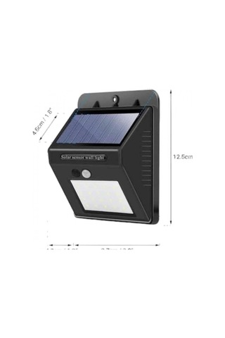 Solar Panel Güneş Enerjili 20 Led Hareket Sensörlü Duvar Lambası